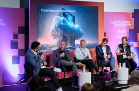 AI networking panel: L-R Andy Linham, Vodafone Business; Richard Petrie, Linx; Joe Marsella, Ciena; Artur Brandão, euNetworks;