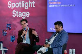 L-R: Michael Søndergaard, CEO of Spectral Compute; Vlad-Gabriel Anghel, DCD