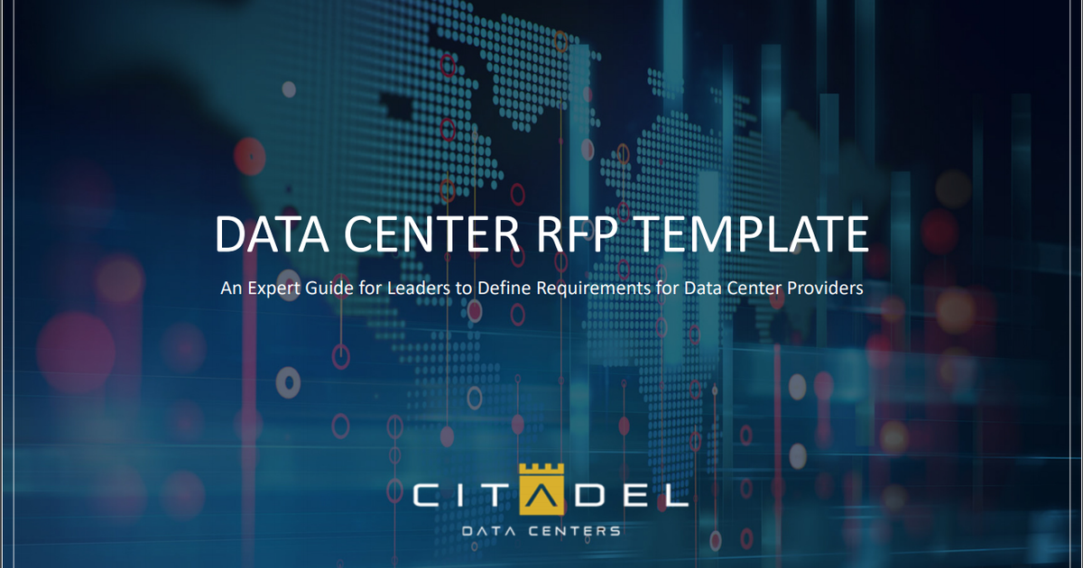 Data Center RFP Template - DCD