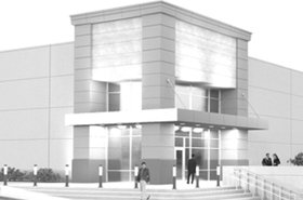 DataBank's North Dallas data center currently under construction (a rendering)