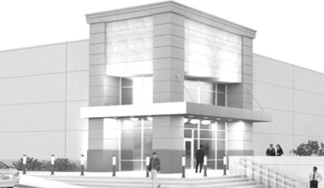 DataBank's North Dallas data center currently under construction (a rendering)