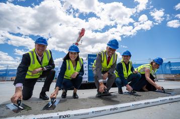 Macquarie Technology Group execs break ground on IC3 Super West