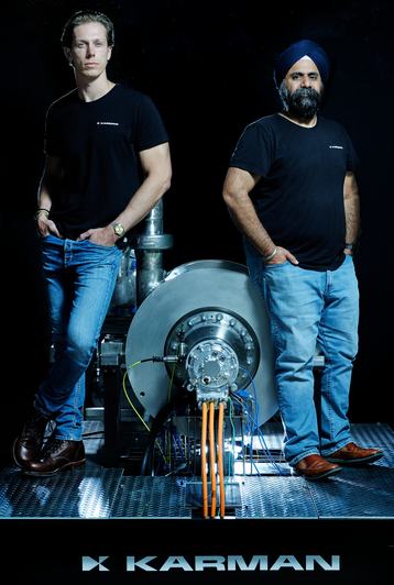 David and CJ with the Kompressor