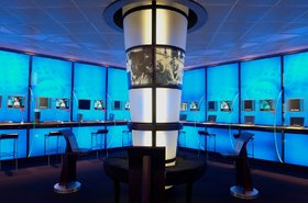 A briefing center at Dell's headquarters