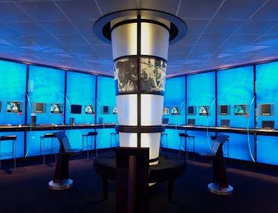 A briefing center at Dell's headquarters