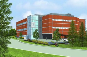 Digital Realty Trust's new data center building in Needham, Massachusetts