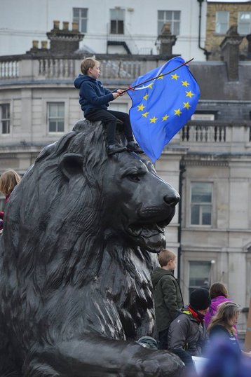 EU flag in the UK