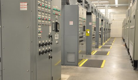 Electrical gear at a RagingWire data center Sacramento