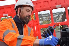 Openreach engineer splitter