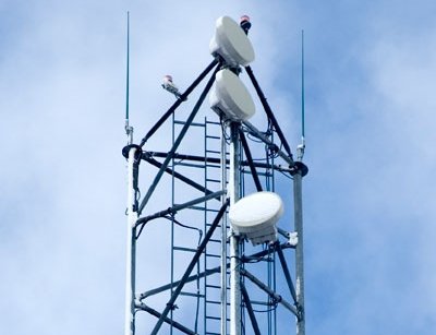 An Ericsson satellite tower. Image courtesy of Ericsson.