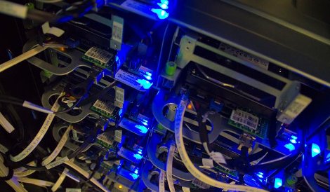 Servers inside a Facebook data center