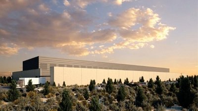 A rendering of Facebook's data center in Prineville, Oregon. Image courtesy of Facebook.
