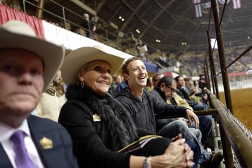 Fort Worth Mayor Betsy Price and Mark Zuckerberg