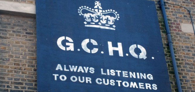 GCHQ - unofficial poster in London