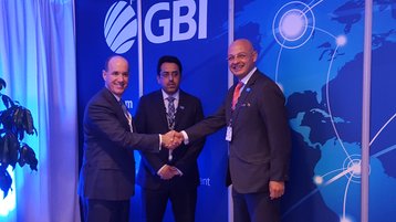 Richard Calder, CEO of GTT (left) and Amr Eid, CEO of GBI (right)