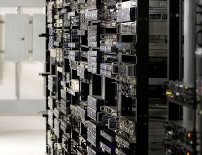 Dell PowerEdge servers in GalaxyVsion's Brooklyn data center. Image courtesy of GalaxyVision.
