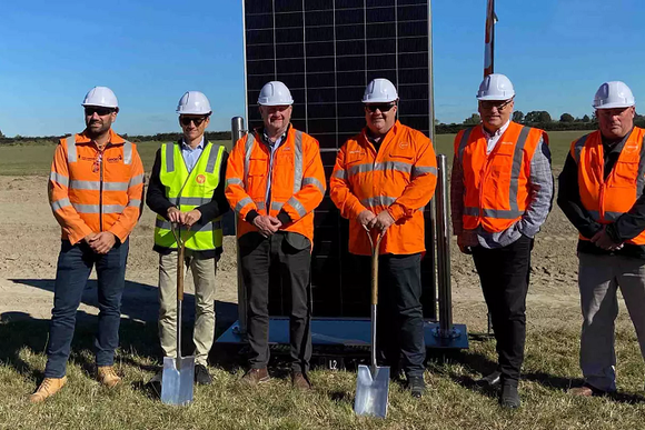Genesis Energy solar farm in Lauriston Canterbury, NZ