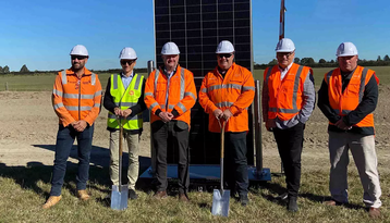 Genesis Energy solar farm in Lauriston Canterbury, NZ