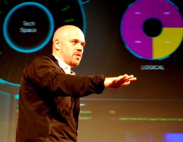 George Slessman, CEO, IO, speaks at the Uptime InstituteÔÇÖs Symposium 2012.