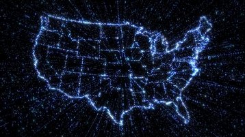USA map connectivity