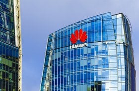 Huawei headquarter office building in Vilnius