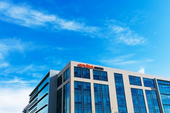 Aruba, a Hewlett Packard Enterprise company headquarters in Santa Clara, California