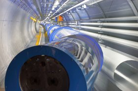Section of the Large Hardon Collider accellerometer site at Cern in Geneva