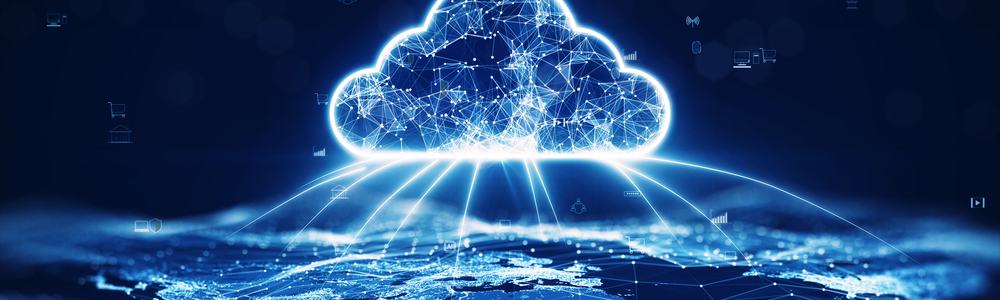 Cloud computing technology concept
