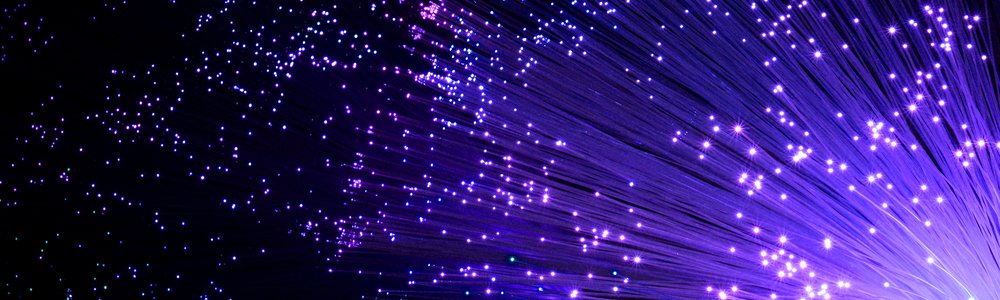 Fiber optic purple light source