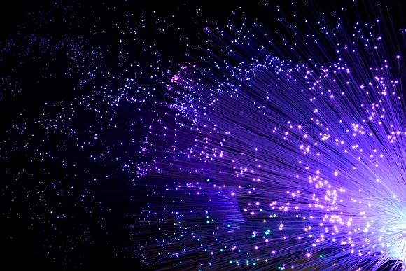 Fiber optic purple light source