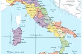 Italy map GettyImages-1404705188