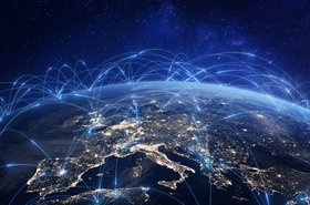 Europe network graphic