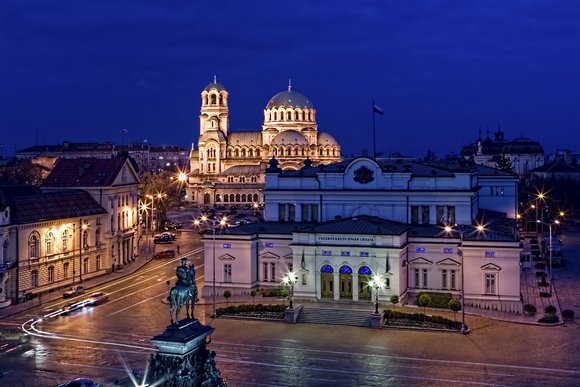 Parliament square, Sofia, Bulgaria