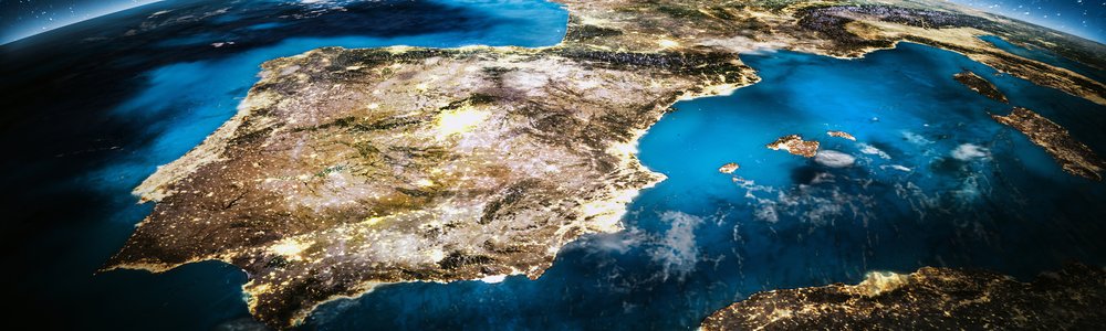 Iberian Peninsula view from orbit