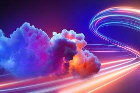 3d abstract render of a 'neocloud'