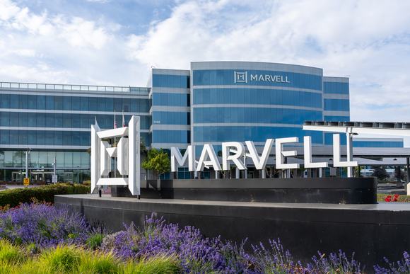 Marvell Technology's office building in Santa Clara, California