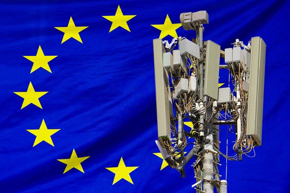 Eu European telecom telco 5G mast tower Huawei