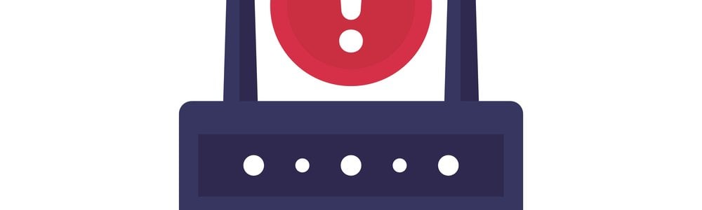 Router, modem error icon