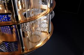3D render of a quantum computer