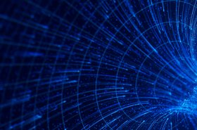 Abstract high speed data transmission graphic