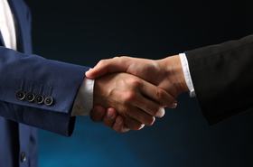 Shaking hands
