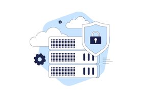Cloud server data protection graphic