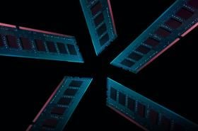 Radial composition of five RAM memory modules