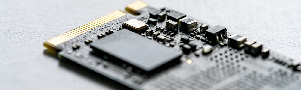 Close-Up of an M.2 NVMe SSD