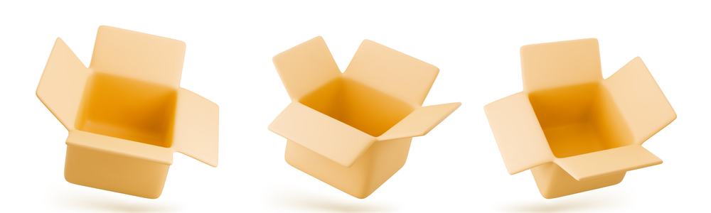 Some empty boxes