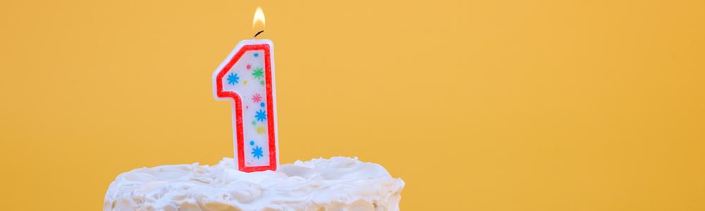 First anniversary cake