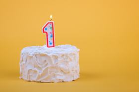 First anniversary cake