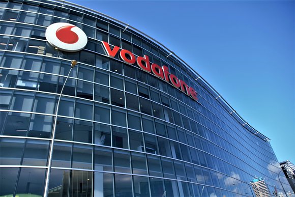 Vodafone office façade, Auckland, New Zealand