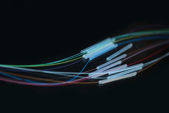 Glass fiber cable junction -