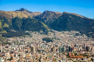 Panorama of Quito, Ecuador